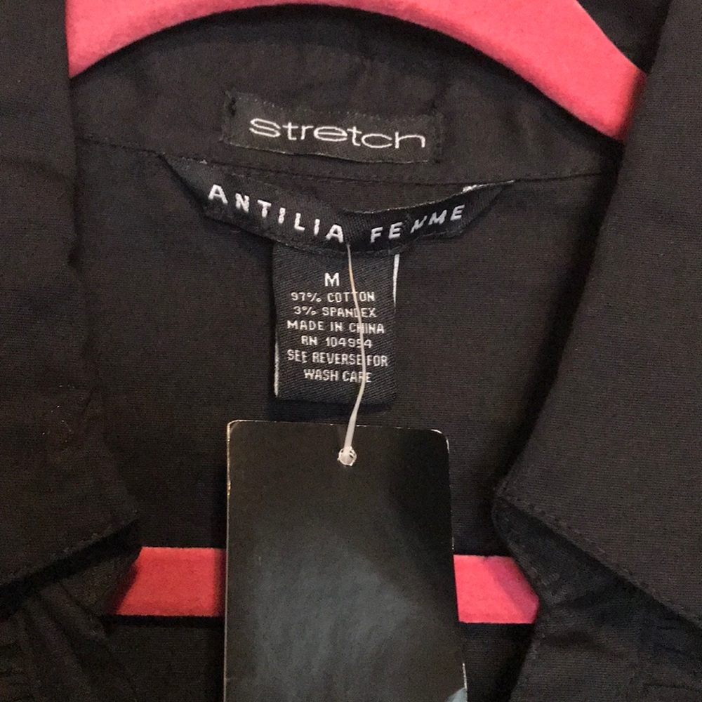 Antilia Femme size M black cotton dress. NWT - Picture 2 of 8